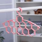 Плечики для галстуков и шарфов «Соты», 12 ячеек, цвет МИКС - Фото 1