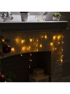 Гирлянда «Бахрома» 1.8 × 0.5 м, IP20, прозрачная нить, 48 LED, свечение жёлтое, 8 режимов, 220 В - Фото 8
