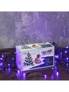 Гирлянда «Бахрома» 3 × 0.5 м, IP20, тёмная нить, 80 LED, свечение фиолетовое, 8 режимов, 220 В - Фото 13