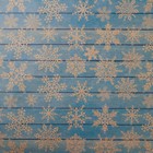 Бумага упаковочная крафтовая «Снежинки на дереве», 50 × 70 см - Фото 2