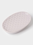 Аксессуары для ванной Доляна «Рельеф», 4 предмета, дозатор 300 мл, мыльница, 2 стакана, сиреневые - Фото 5