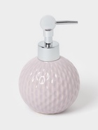 Аксессуары для ванной Доляна «Рельеф», 4 предмета, дозатор 300 мл, мыльница, 2 стакана, сиреневые - Фото 4