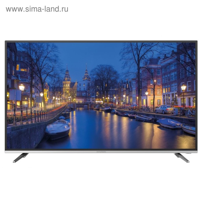 Телевизор Hyundai H-LED48F401BS2, 48", 1920×1080, DVB-T/T2, 3xHDMI, 1xUSB, чёрный - Фото 1