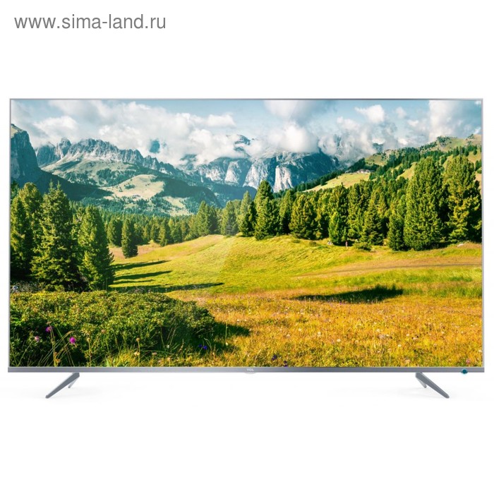 Телевизор TCL L65P6US, 65", 4K, DVB-T2/C/S2, 3xHDMI, 2xUSB, SmartTV, серебристый - Фото 1