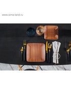 Столовые приборы Magistro «Версаль», 4 предмета, нержавеющая сталь, золотистые, чёрные - Фото 12