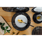 Столовые приборы Magistro «Версаль», 4 предмета, нержавеющая сталь, золотистые, чёрные - Фото 5