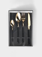 Столовые приборы Magistro «Версаль», 4 предмета, нержавеющая сталь, золотистые, чёрные - Фото 11