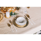 Набор столовых приборов из нержавеющей стали Magistro «Версаль», 4 предмета, цвет ручек белый - Фото 4