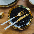 Набор столовых приборов из нержавеющей стали Magistro «Версаль», 4 предмета, цвет ручек белый - Фото 11