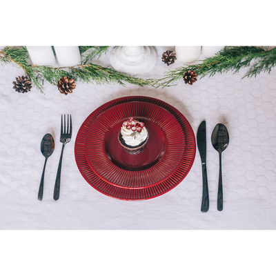 Набор столовых приборов Magistro «Эсквайр», 4 предмета, нержавеющая сталь, чёрный