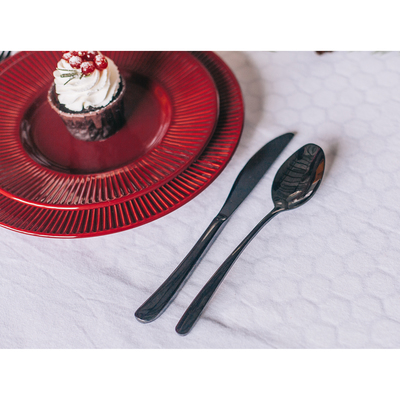 Набор столовых приборов Magistro «Эсквайр», 4 предмета, нержавеющая сталь, чёрный