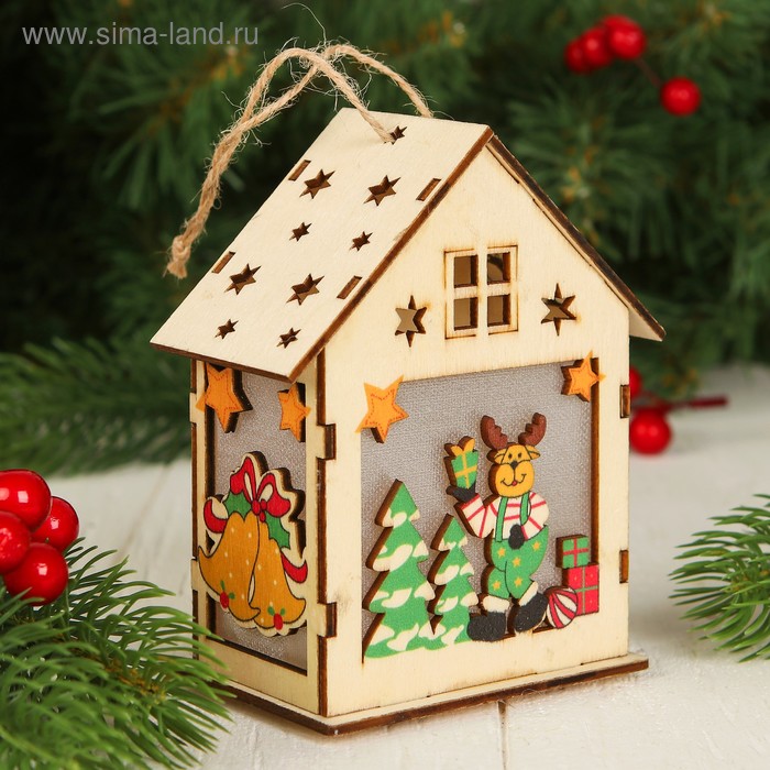 Декор с подсветкой "Весёлый олень" - Фото 1