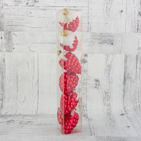 Ёлочные игрушки 6 шт. «Ягодка» 6.5×4 см, красный