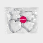 Формы для печенья новогодние «Рождество», набор 4 шт., нержавеющая сталь, серебристые - Фото 4