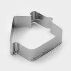 Набор форм для вырезания печенья Доляна «Снежинка. Домик. Колокольчик. Клевер», 4 шт. - Фото 3