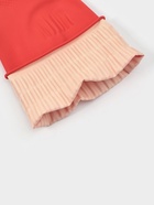 Перчатки хозяйственные Доляна, размер L, 38 см, длинные манжеты, латексные, цвет красный - Фото 4