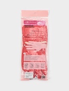 Перчатки хозяйственные Доляна, размер L, 38 см, длинные манжеты, латексные, цвет красный - Фото 7