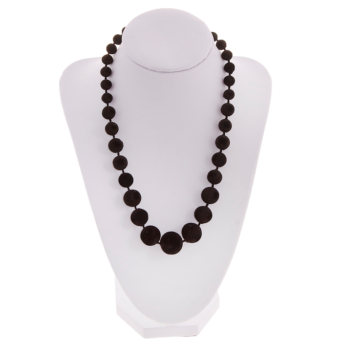 Бусы «Бархат», цвет чёрный - Фото 1