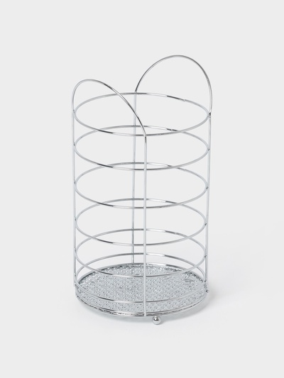 Сушилка для столовых приборов Доляна, 10×10×18 см, хромированная