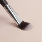 Кисть для макияжа «Brush GRAPHITE», 17,5 (+/- 1) см, цвет тёмно-серый/серебристый - Фото 5