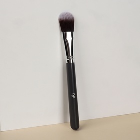 Кисть для макияжа «Brush GRAPHITE», 17 (± 1) см, цвет тёмно-серый/серебристый (комплект 2 шт)