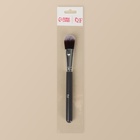 Кисть для макияжа «Brush GRAPHITE», 17 (+/- 1) см, цвет тёмно-серый/серебристый - Фото 6