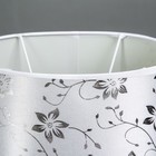 Лампа настольная керамика "Цветок из перламутра" белая+серебро Е14 25W 37,5х25х18,5 см - Фото 4