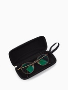 Футляр для очков на молнии, однотонный, размер 16.3×5.5×6.8 см, чёрный - Фото 2