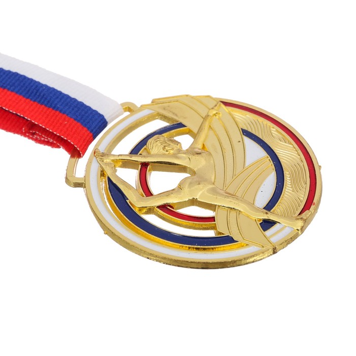 Медаль тематическая «Гимнастика», золото, d=6 см - фото 1906946778