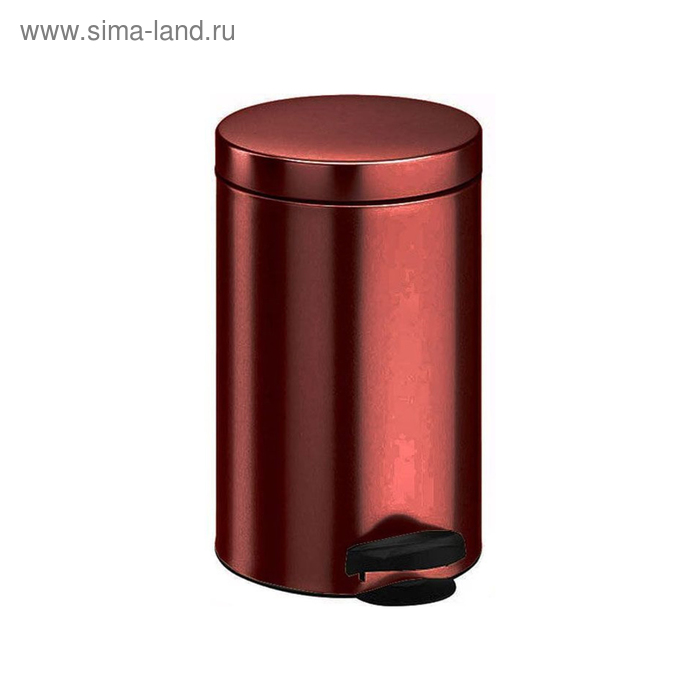 Ведро для мусора Meliconi, 5 л, цвет бордо - Фото 1