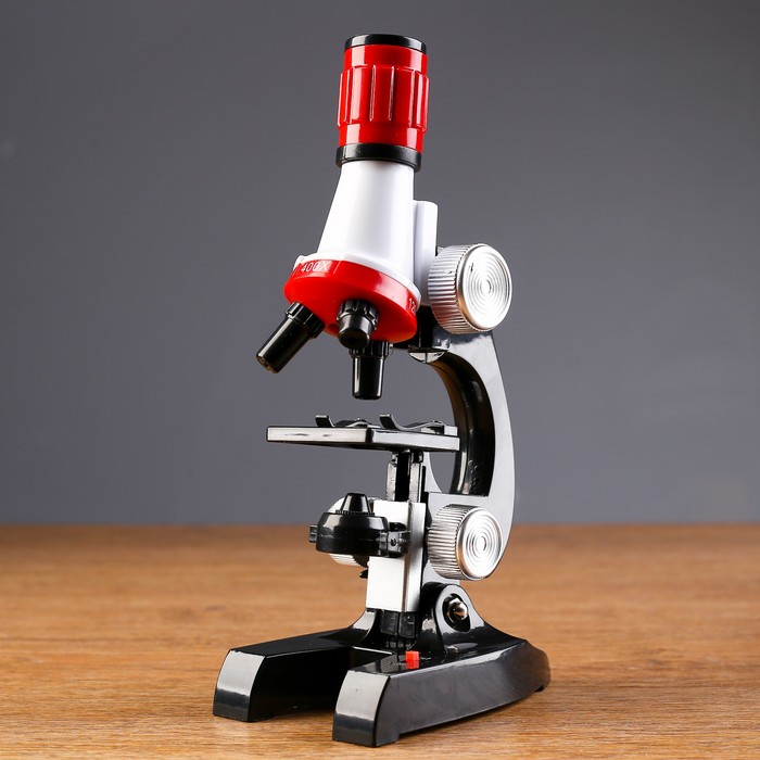 Микроскоп "Юный исследователь", кратность увеличения 1200х, 400х, 100х, с подсветкой - фото 1906753898