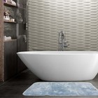 Коврик для ванной комнаты, 60х102 см, Plush, синий - Фото 4