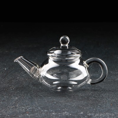 Чайник стеклянный заварочный с металлическим ситом «Дамбо», 100 мл