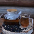 Чайник стеклянный заварочный с бамбуковой крышкой и металлическим фильтром Magistro «Эко», 1 л - Фото 5