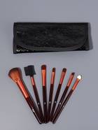Набор кистей для макияжа SMOKY, 7 шт., в футляре, чёрный - Фото 3