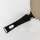 Сковорода «Стоун», d=14,3 см, пластиковая ручка, антипригарное покрытие, цвет бежевый - Фото 4