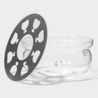 Подставка-подогрев под чайник Доляна «Огонёк», d=14 см, внутренний d=13 см, стекло - Фото 2