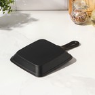 Сковорода-гриль чугунная «Квадрат. Гриль», 15.5×15.5×2.5 см, чугунная ручка - Фото 2