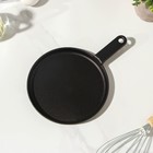 Сковорода блинная «Круг», d=18 см, чугун, индукция, чёрная - Фото 3