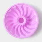 Форма для выпечки Доляна «Немецкий кекс. Заварное», силикон, d=22.5 см, сиреневая - Фото 7