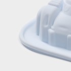 Форма для выпечки Доляна «Гонки», силикон, 29.5×27 см, 6 ячеек (11.5×6.5 см), голубая - Фото 4