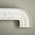 Карниз трёхрядный «Ультракомпакт. Грация золото», 180 см, с декоративной планкой 7 см, цвет белый  (артикул 3827992)  большой выбор товаров оптом и в розницу по низким ценам с доставкой