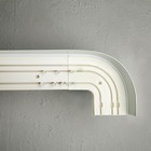 Карниз трёхрядный 260 см, с декоративной планкой 7 см, «Ультракомпакт. Грация серебро», беленый дуб - Фото 3