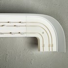 Карниз трёхрядный 280 см, с декоративной планкой 7 см, «Ультракомпакт. Грация серебро», патина белая  (артикул 3828040)  большой выбор товаров оптом и в розницу по низким ценам с доставкой