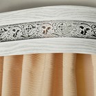 Карниз трёхрядный «Ультракомпакт. Грация», 360 см, с декоративной планкой 7 см, серебро/патина белая  (артикул 3828049)  большой выбор товаров оптом и в розницу по низким ценам с доставкой