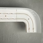 Карниз двухрядный, «Ультракомпакт. Лист серебро», 260 см, с декоративной планкой 7 см, цвет белый  (артикул 3828060)  большой выбор товаров оптом и в розницу по низким ценам с доставкой