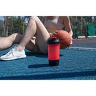 Шейкер спортивный с чашей под протеин, красно-чёрный, 500 мл - Фото 4