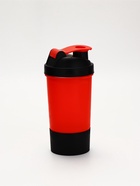Шейкер спортивный для коктейлей и протеина, с чашей, красно-чёрный, 500 мл  (артикул 3794665)  большой выбор товаров оптом и в розницу по низким ценам с доставкой