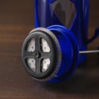 Чайник заварочный френч - пресс Доляна «Комплимент», 350 мл, стекло, цвет синий - Фото 2