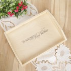 Поднос с декором Доляна, 40×30×7.5 см, дерево сосна, бежевый - Фото 2